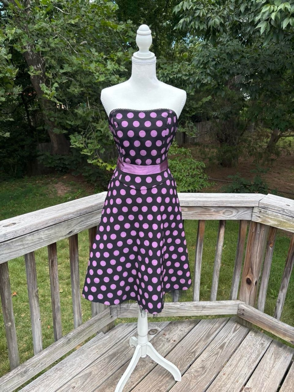 Y2K Purple Polka Dot Dress from Ruby Rox